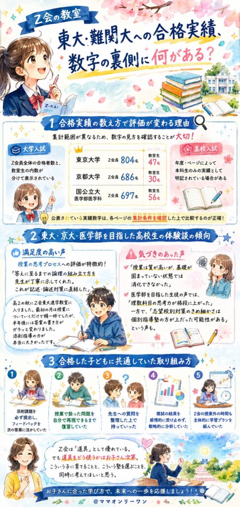 Z会の教室 東大・難関大への合格実績、数字の裏側に何がある?