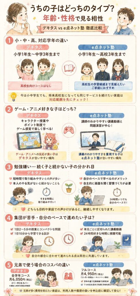 うちの子はどっちのタイプ?年齢・性格で見る相性