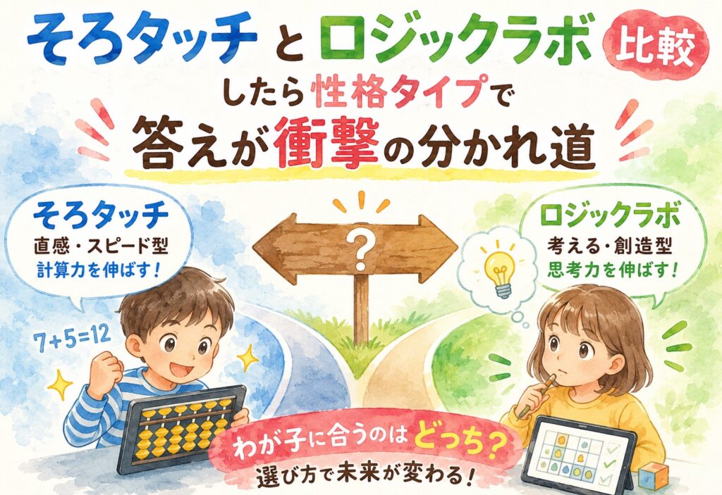 そろタッチとロジックラボ比較したら性格タイプで答えが衝撃の分かれ道