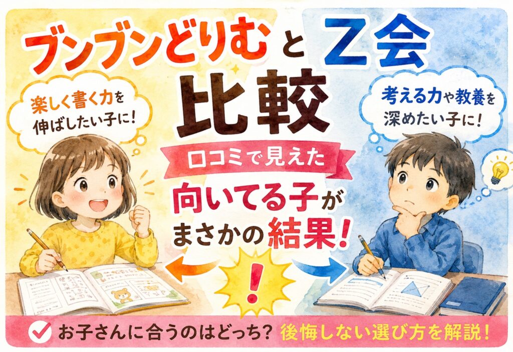 ブンブンどりむとZ会比較口コミで見えた向いてる子がまさかの結果