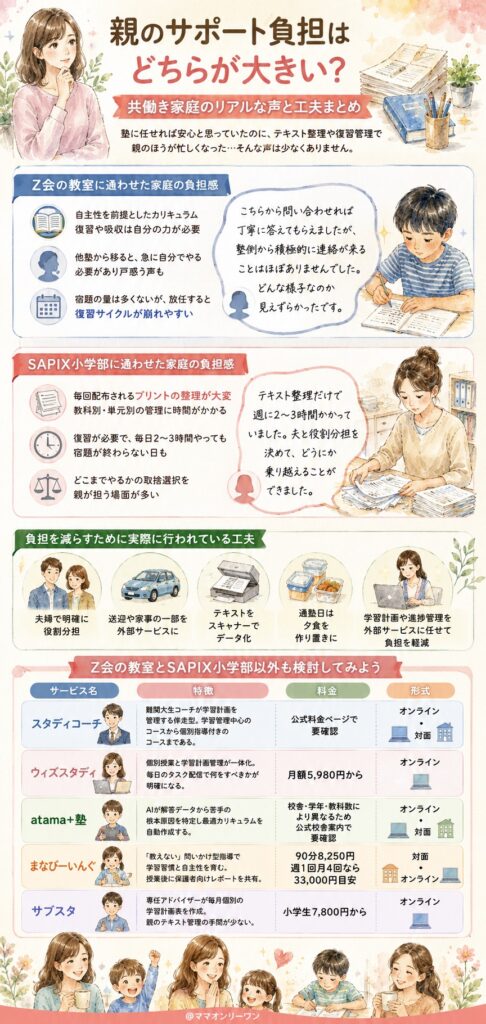 親のサポート負担はどちらが大きい?共働き家庭のリアルな声