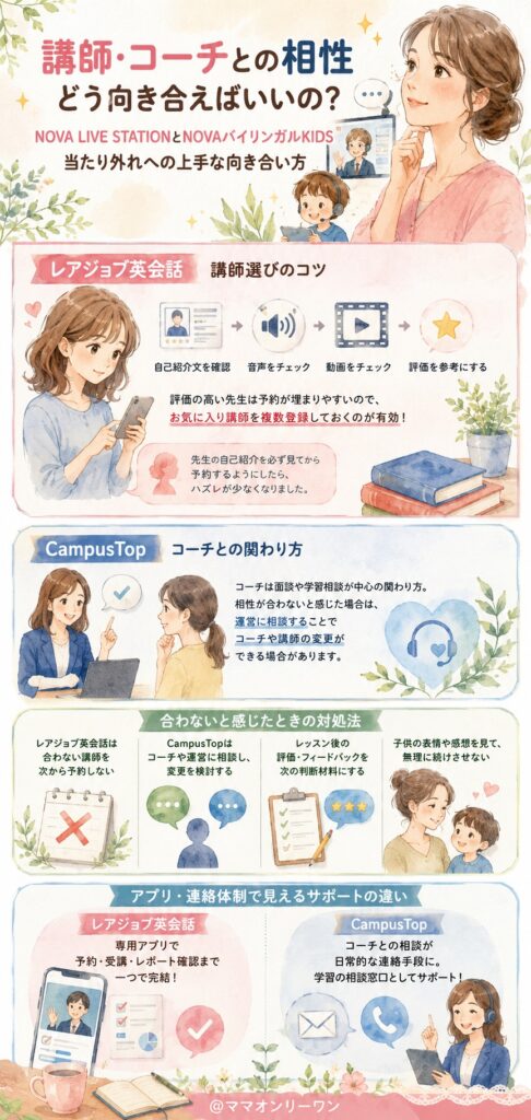 講師・コーチとの相性、当たり外れはどう向き合えばいいの?